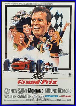 +++ 1967 GRAND PRIX James Garner German 1-Sheet Movie Poster