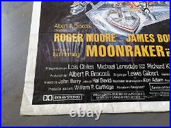 1979 Spanish James Bond 007 Moonraker Original Folded Movie Poster 41x27