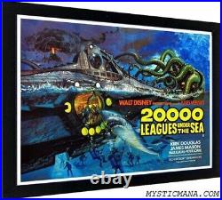 20000 Leagues Under the Sea Framed Movie Poster James Mason Kirk Douglas Peter