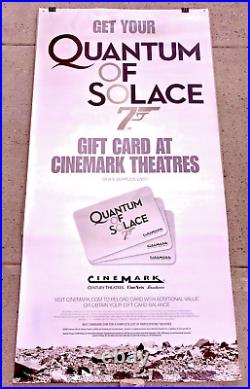 48x95 QUANTUM OF SOLACE Movie Theater Cinemark Vinyl Banner James Bond 007
