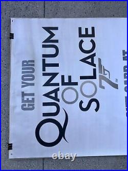 48x95 QUANTUM OF SOLACE Movie Theater Cinemark Vinyl Banner James Bond 007