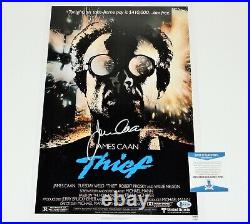 ACTOR JAMES CAAN SIGNED'THE THIEF' 12x18 MOVIE POSTER BECKETT COA BAS FRANK