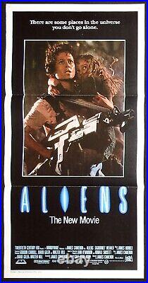 ALIENS Original Daybill Movie Poster James Cameron Sigourney Weaver Sci Fi