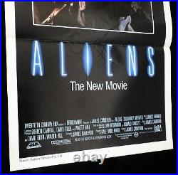 ALIENS Original Daybill Movie Poster James Cameron Sigourney Weaver Sci Fi