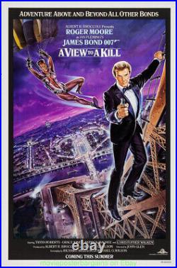 A VIEW TO A KILL MOVIE POSTER Rolled 27x41 JAMES BOND Intl. Version ROGER MOORE