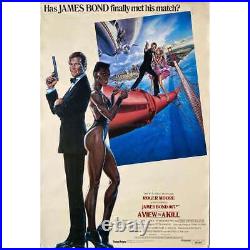 A VIEW TO A KILL US 1sh Intl Movie Poster, Rolled 27x41 in. 1985 James Bo