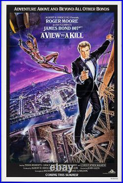 A VIEW TO A KILL original 1985 one sheet movie poster JAMES BOND/ROGER MOORE