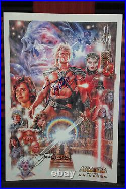 Autographed Poster Masters Of The Universe Dolph & James + COA