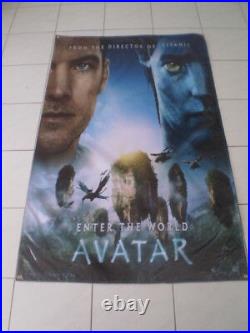 Avatar BANNER Movie Poster 3x5ft. Print huge Rare art decor 2009 James Camero