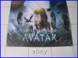 Avatar BANNER Movie Poster 3x5ft. Print huge Rare art decor 2009 James Camero