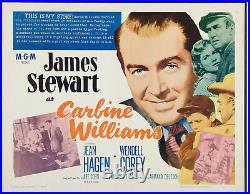 CARBINE WILLIAMS original MGM 22x28 movie poster JAMES STEWART/JEAN HAGEN