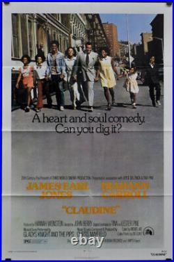 Claudine 1974 ORIGINAL 27X41 MOVIE POSTER JAMES EARL JONES DIAHANN CARROLL