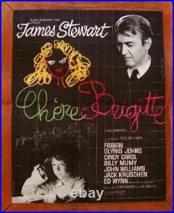 DEAR BRIGITTE French Petite movie poster JAMES STEWART BRIGITTE BARDOT 1965 NM