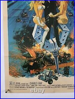DIAMONDS ARE FOREVER India Movie Poster (VG-) One Sheet'71 James Bond 25 1/2x40