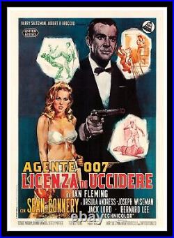 DR. NO? CineMasterpieces JAMES BOND 007 ITALIAN 4SH MOVIE POSTER DOCTOR DR 1962