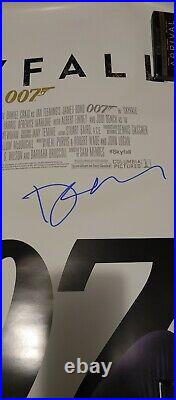 Daniel Craig Signed 007 James Bond 24 x 36 Skyfall Movie Poster