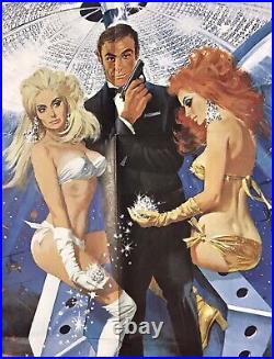 Diamonds Are Forever JAMES BOND 007 original Vintage US 3sh Film Movie Poster