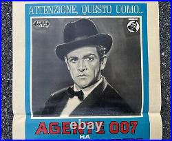 Dr. No Original 1962 Italian Locandina Movie Poster 28x12 James Bond 007