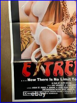 Extremes Serena Jesie St James 1980 Adult Movie Poster 27 x 41 One Sheet