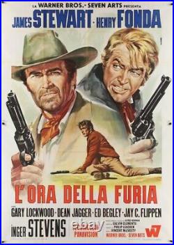 FIRECREEK Italian 4F movie poster 55x79 JAMES STEWART HENRY FONDA 1968 CASARO