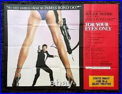 FOR YOUR EYES ONLY? CineMasterpieces JAMES BOND RARE SUBWAY MOVIE POSTER 1981