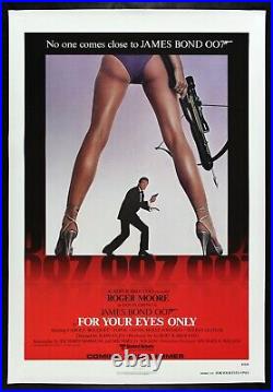 FOR YOUR EYES ONLY? CineMasterpieces ORIGINAL ADV MOVIE POSTER JAMES BOND 1981