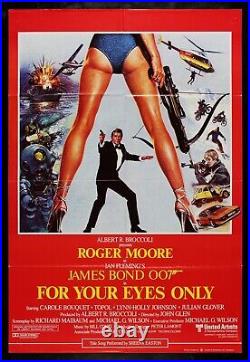 FOR YOUR EYES ONLY? CineMasterpieces ORIGINAL MOVIE POSTER JAMES BOND 1981
