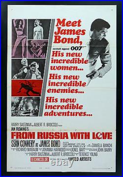 FROM RUSSIA WITH LOVE CineMasterpieces JAMES BOND ORIGINAL MOVIE POSTER