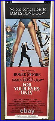 For Your Eyes Only ORIGINAL MOVIE INT'L Insert 14x36 James BOND 007 1981