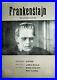 Frankenstein Boris Karloff James Whale 1950' Horror Rare Exyu Movie Poster