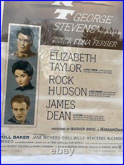 GIANT original movie poster, James Dean, 1950s - #20240312S