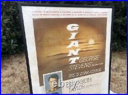 GIANT original movie poster, James Dean, 1950s - #20240312S