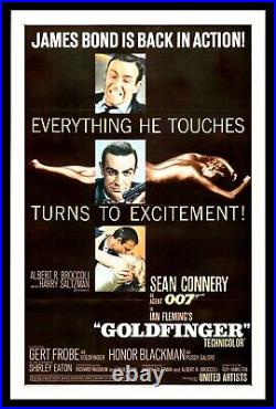 GOLDFINGER? CineMasterpieces ORIGINAL MOVIE POSTER 1964 JAMES BOND 007 GOLD