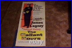 Gallant Hours 1960 Insert 14x36 Movie Poster James Cagney Naval