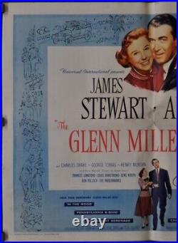 Glenn Miller Story R1960 ORIGINAL 22X28 MOVIE POSTER JAMES STEWART JUNE ALLYSON