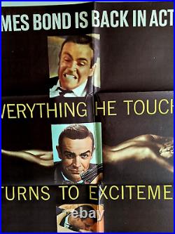 Goldfinger Movie Poster JAMES BOND Sean Connery HONOR BLACKMAN Gerte Frobe 1964