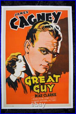 Great Guy James Cagney (1936) US One Sheet Movie Poster LB