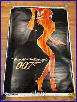 HUGE 49x71 The World Is Not Enough Bus Shelter Movie Poster James Bond Advance