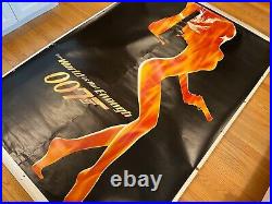 HUGE 49x71 The World Is Not Enough Bus Shelter Movie Poster James Bond Advance