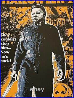 Halloween II 2 Michael Myers Horror Print Movie Poster Mondo James Rheem Davis