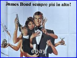 JAMES BOND 007 OCTOPUSSY Original Italian 2 Piece Movie Poster 1983 55x77