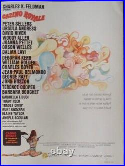 JAMES BOND CASINO ROYALE 1967 US Press movie poster ROBERT McGINNIS