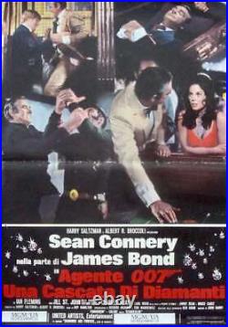 JAMES BOND DIAMONDS ARE FOREVER Italian fotobusta movie poster 12 1971