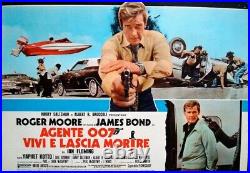 JAMES BOND LIVE AND LET DIE Italian fotobusta movie poster 10 ROGER MOORE 1973