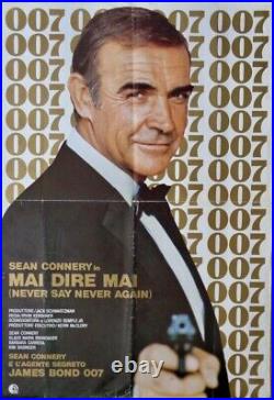 JAMES BOND NEVER SAY NEVER AGAIN Italian 1F movie poster SEAN CONNERY 1983