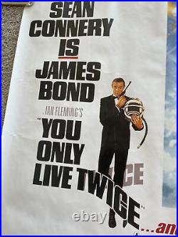 JAMES BOND You Only Live Twice Movie Poster1980's reprint 35 x 27''England