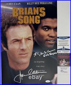 JAMES CAAN & BILLY DEE WILLIAMS signed 12x18 Poster BRIAN'S SONG Bears Beckett