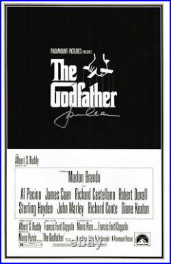 JAMES CAAN Signed'The Godfather' 11x17 Movie Poster SCHWARTZ