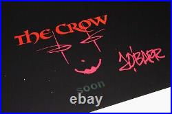 JAMES O'BARR SIGNED'THE CROW' 12x18 MOVIE POSTER JSA COA SKETCH COMIC CREATOR