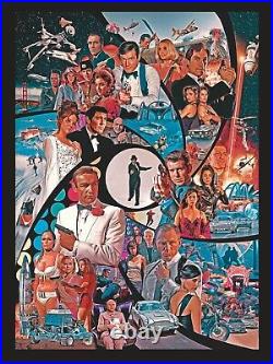 James Bond 007 Film Poster Print Rare OOP Moore Connery Brosnan Craig Moore /225